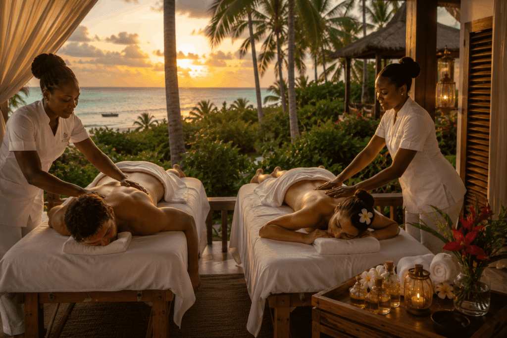 Couples massage in Zanzibar by Kijiji Spa