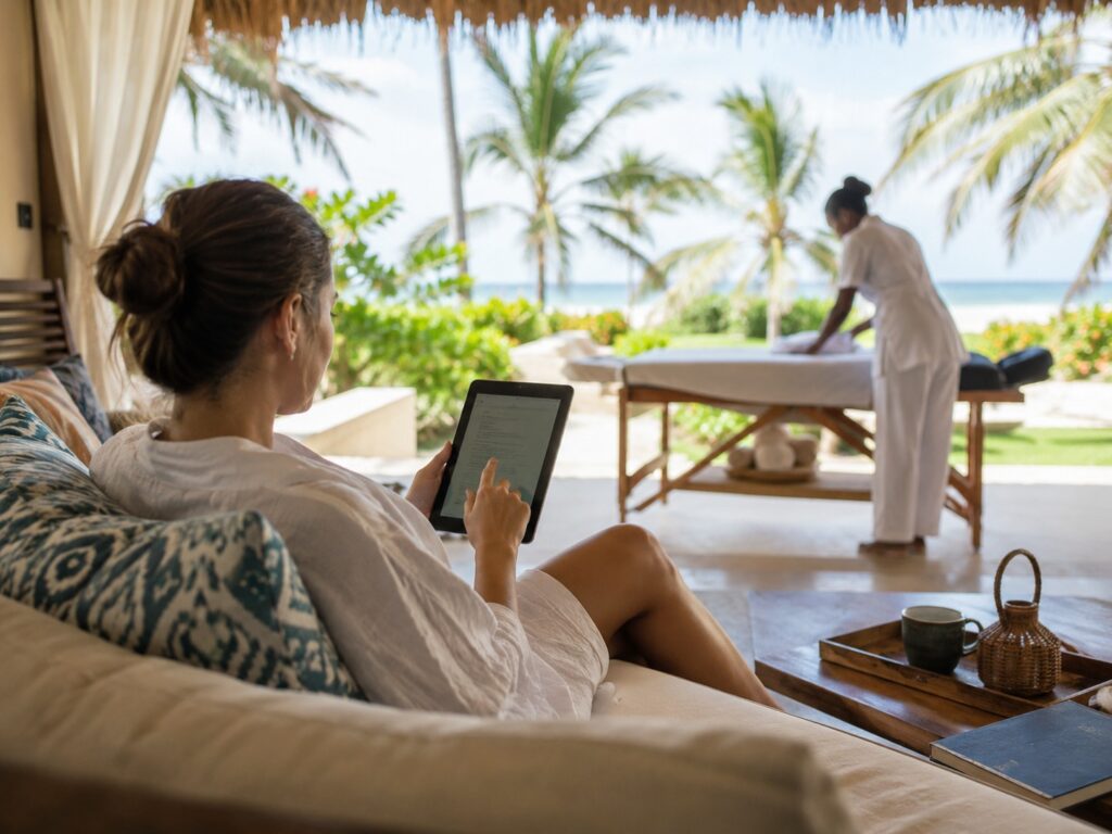 Booking a mobile massage to your villa in Zanzibar